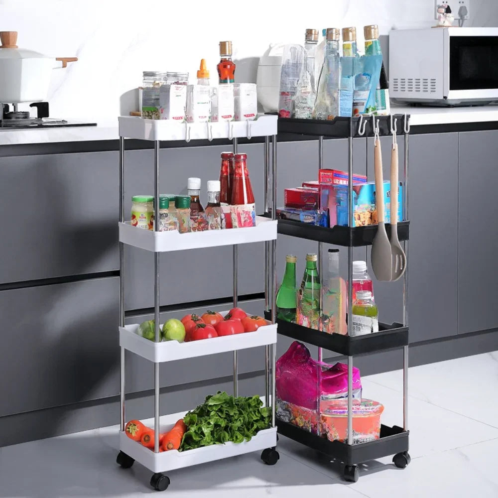 Slim Rolling Storage Trolley