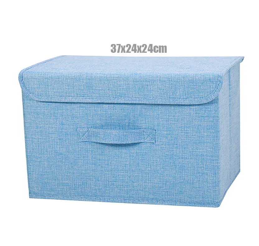 Linen Storage Basket with Lid