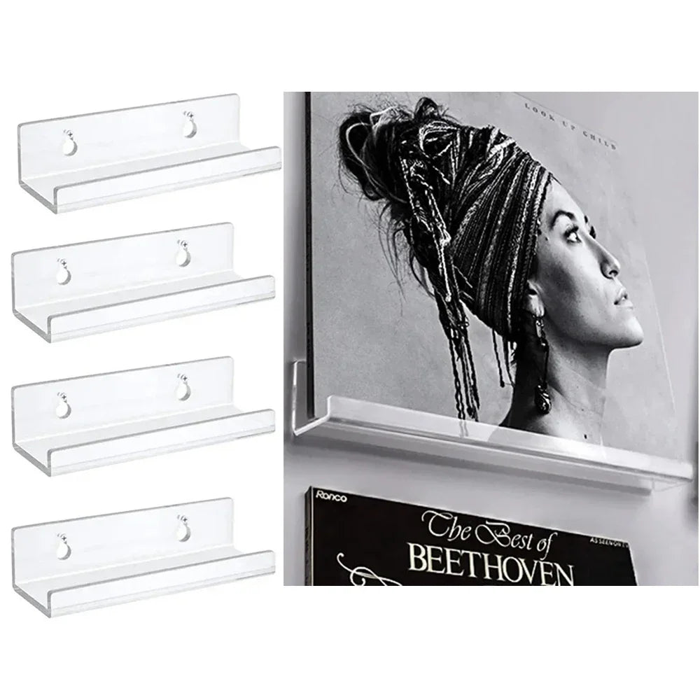 Acrylic Vinyl Record Display Shelf