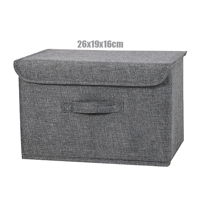 Linen Storage Basket with Lid