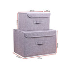 Linen Storage Basket with Lid