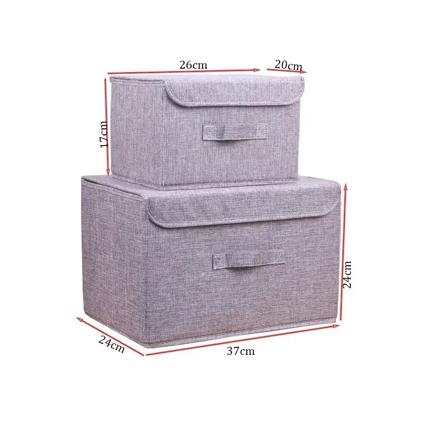 Linen Storage Basket with Lid
