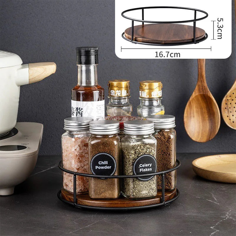 360° Wooden Rotating Organizer
