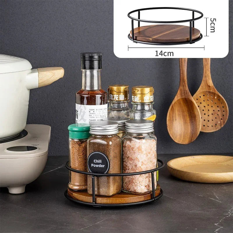 360° Wooden Rotating Organizer