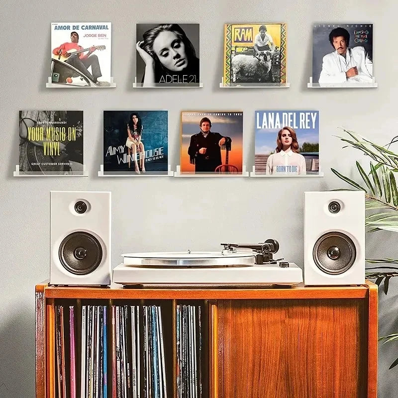 Acrylic Vinyl Record Display Shelf