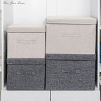 Linen Storage Basket with Lid