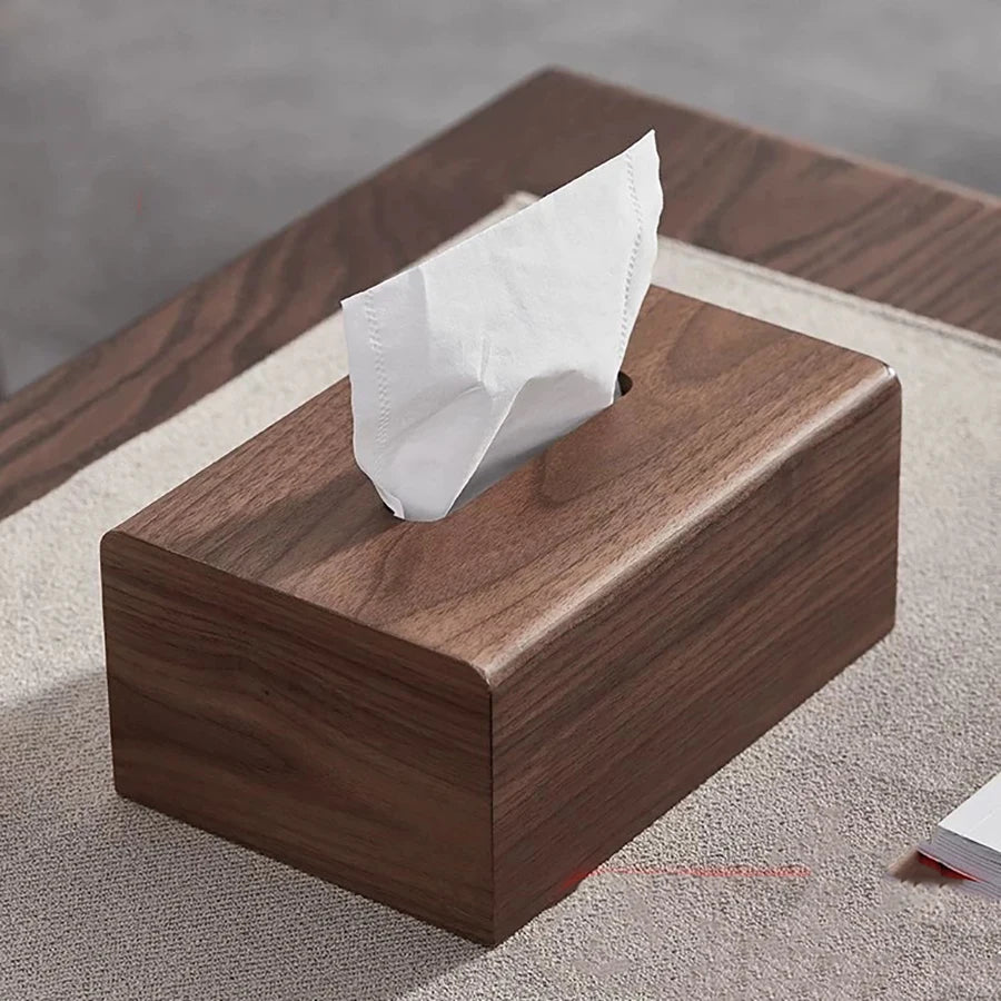 Walnut Tissue Box