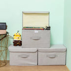 Linen Storage Basket with Lid