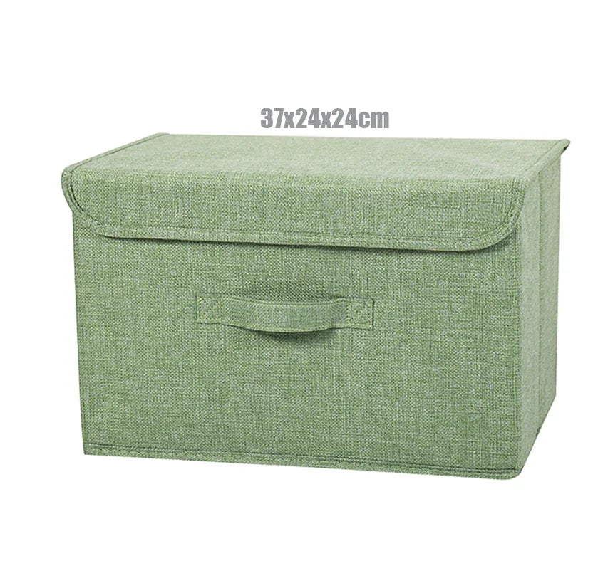 Linen Storage Basket with Lid