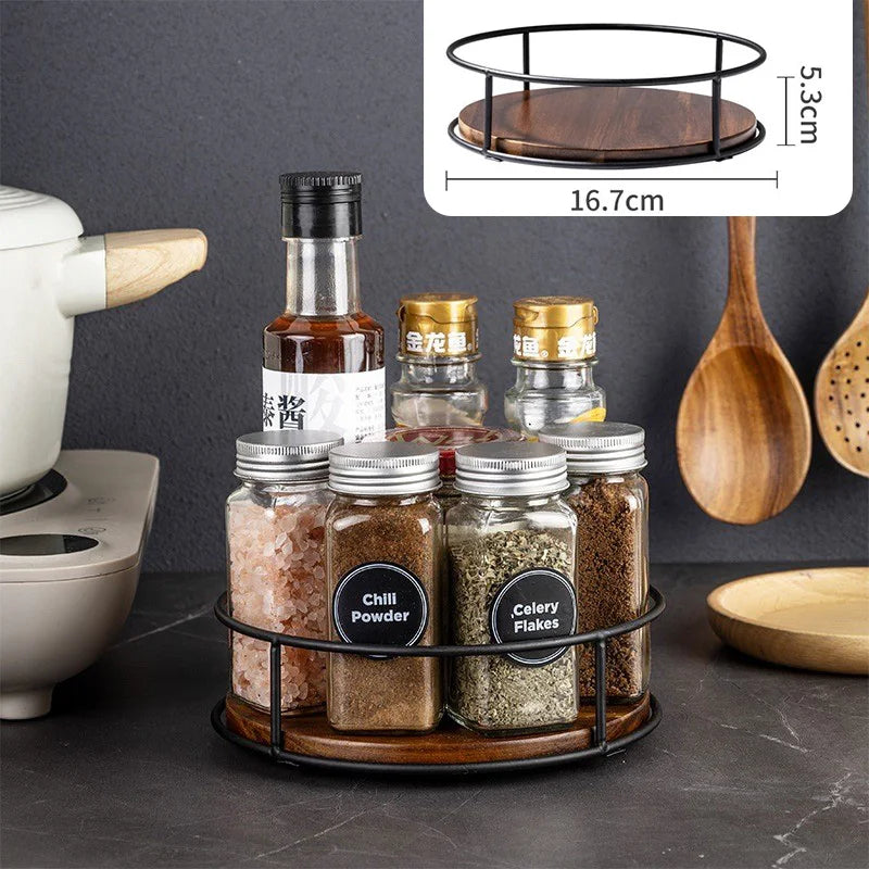 360° Wooden Rotating Organizer