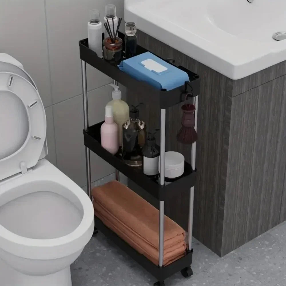 Slim Rolling Storage Trolley