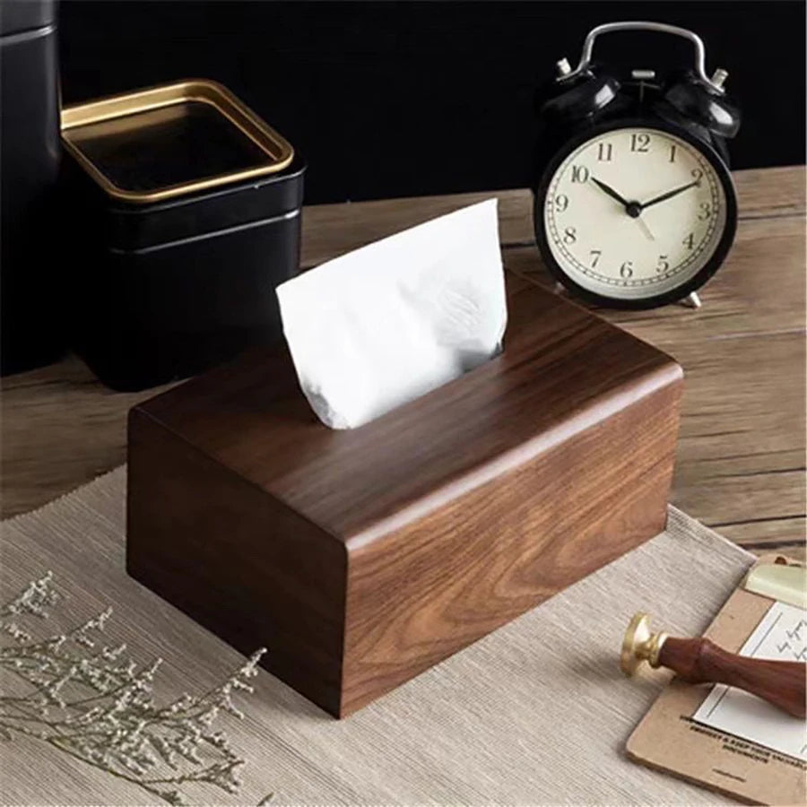 Walnut Tissue Box