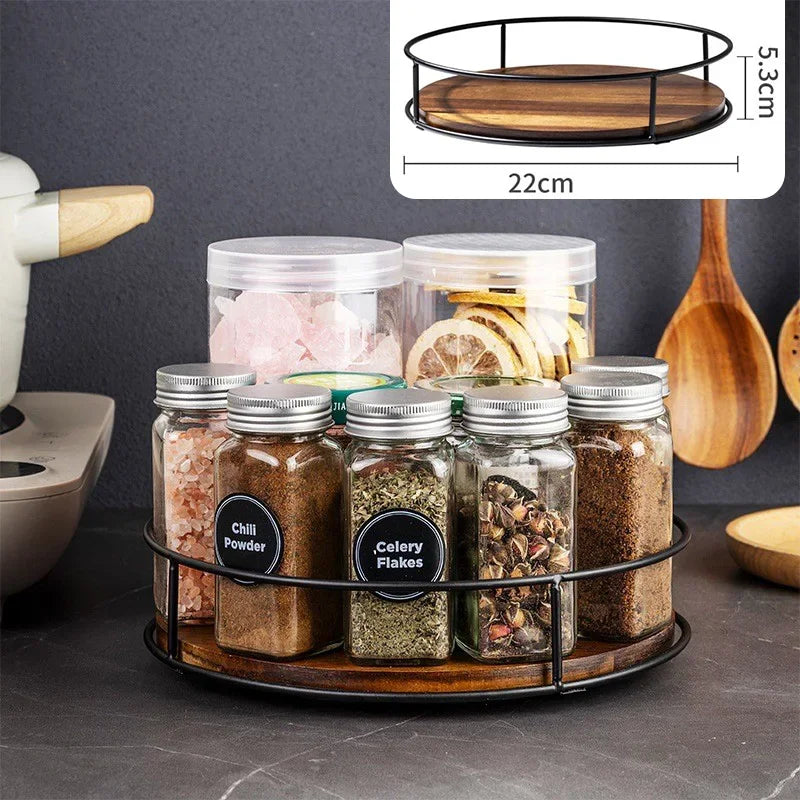 360° Wooden Rotating Organizer